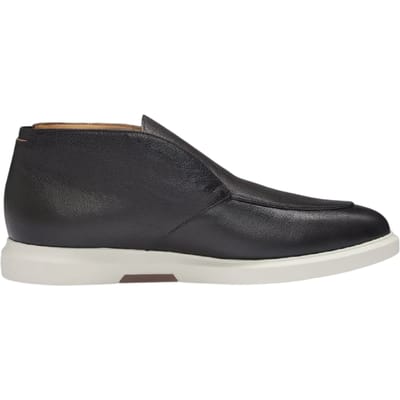 Boss Hoge leren sneakers voor heren van Randy (Donkerbruin)