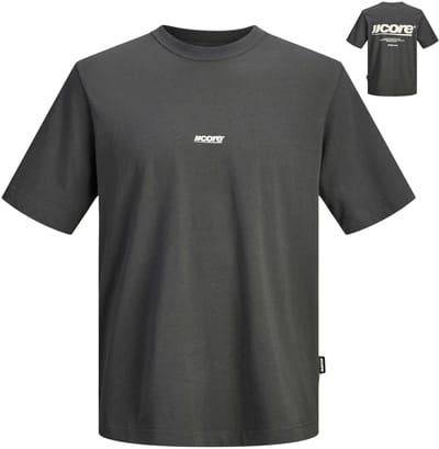 Jack & Jones Club Back Text Print SS Shirt Heren (plussize) - Maat XXL