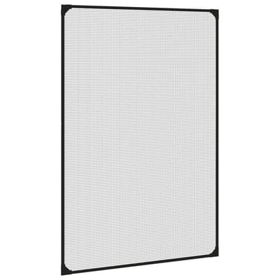 vidaXL - Insectenhor - voor - ramen - magnetisch - 80x120 - cm - antracietkleurig