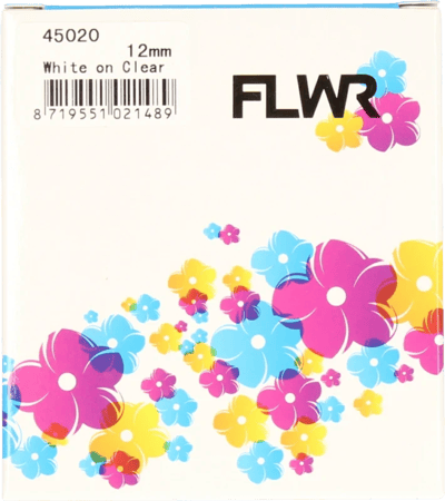 FLWR - Labels / Dymo 45020 / wit / Geschikt voor Dymo