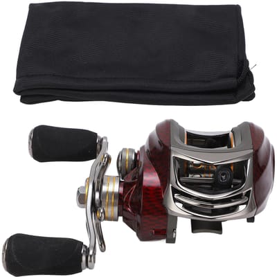 Moulinet Baitcasting Métal Double Frein Leurre de Pêche à la Traîne Roue Système de Freinage Magnétique pour Canne à Pêche Right