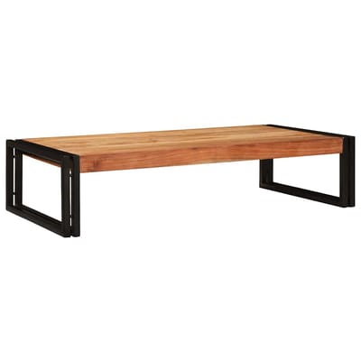 vidaXL - Badkamerrek - 100 - x - 50 - x - 23 - cm - Massief - mangohout - en - ijzer
