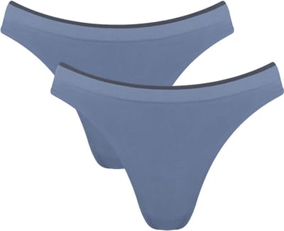 Sloggi Women GO Sense High leg (2-pack) - dames slip - middenblauw