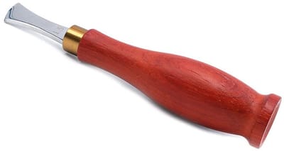 Dailygoods- Randcreaser Roestvrij Staal - Lederen Edger - Ondiepe Slot Edging Apparaat - Trimmer Groef - DIY Krimpgereedschap - Houten Handvat - Lederen Gereedschap