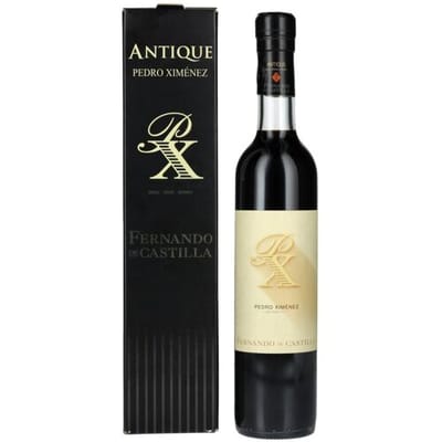 Fernando de Castilla Sherry Pedro Ximénez Antique 15% Vol. 0,5l in geschenkverpakking