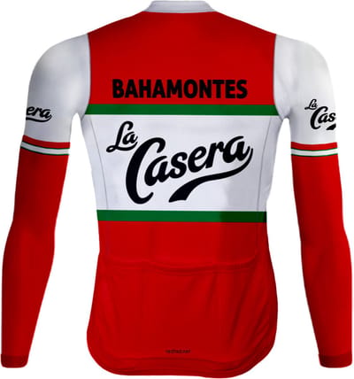 Retro Wielerjack (fleece) La Casera Rood - REDTED - XXL