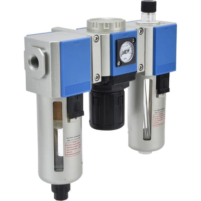 Compresseur d'air Filtre de débit Régulateur de pression Lubrificateur Séparateur eau/huile Unité combinée GC300 08