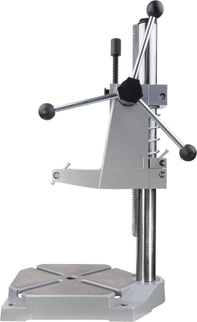 Thuys – Boorstandaard – Kolomboormachine – Knop Snelheid Vergrendelen – 31 x 21 x 57cm – Zilver