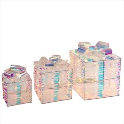 Central Park Heldere 3d Geschenkdozen - Warm Wit Licht - 28cm