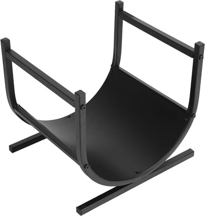 Inovra Plus - Opbergrek voor brandhout 42x365x395 cm - Met dubbele poeder gecoate afwerking - Organizer voor houtblokken - Geschikt voor open haard - Ideaal voor huishoudelijk gebruik