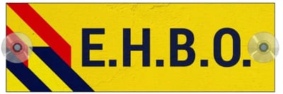 EHBO autobordje met boorgaten en zuignapjes | Forex Re materiaal | 21 x 7 cm