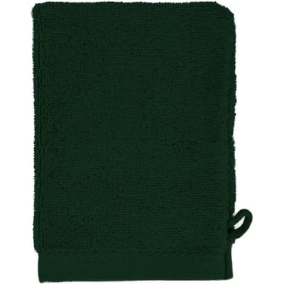 The One Towelling Washand - 16 x 21 cm - Washandje - 100% Katoen - Donkergroen