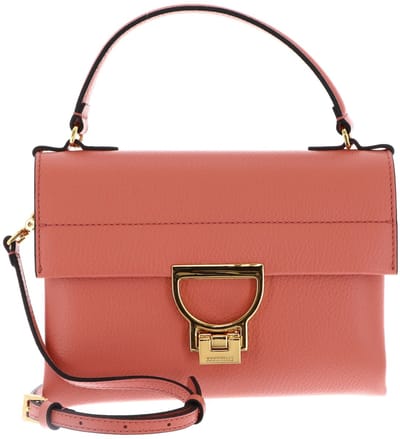COCCINELLE Leren handtas schoudertas Arlettis Handbag Pink Clay koraalrood