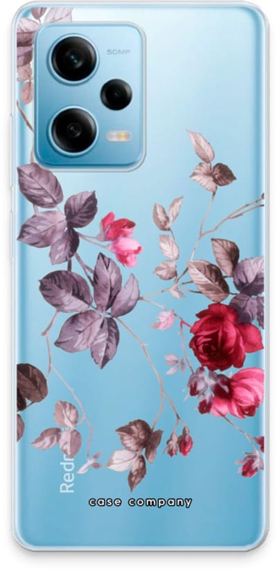 Case Company® - Hoesje geschikt voor Xiaomi Redmi Note 12 Pro 5G hoesje - Mooie bloemen - Soft Cover Telefoonhoesje - Bescherming aan alle Kanten en Schermrand