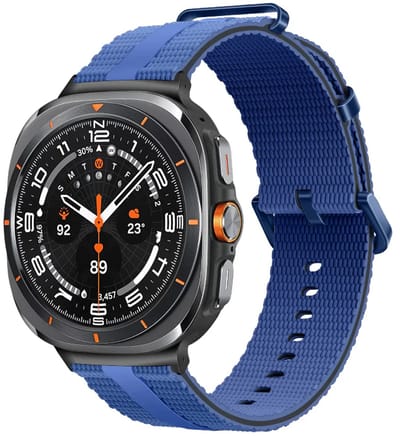 Strap-it siliconen sport bandje geschikt voor Samsung Galaxy Watch Ultra 2 (2026) / Ultra (2024/2025) - blauw