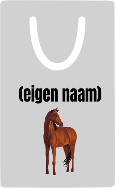 Hacebo® - paard metalen boekenlegger - Paarden - paardenliefhebebrs - met eigen naam - Paarden spullen - Gepersonaliseerd - Bladwijzer boekenleggers - 7.6 cm x 5cm