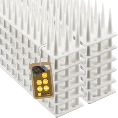 KADAX vogelverdediging gemaakt van plastic plastic, 51 x 4 x 3,5 cm, dierenverdediging, 3 rijen, kattenpieken, Marto