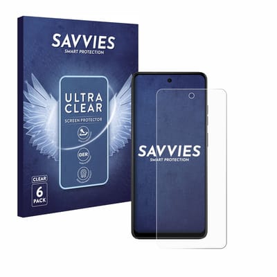 Savvies - Screenprotector voor Motorola Moto E14 - Folie Beschermfolie transparant 6 Stuks