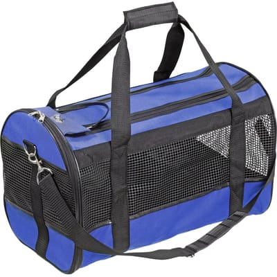 Flamingo Divina hond/Kat - Draagtas - Blauw - 50 x 28 x 30 cm
