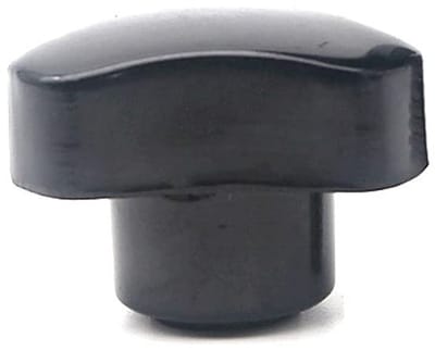 Driehoekige Handgreep met M5 x 15mm Schroef en Klemmoeren van Bakeliet, Zwart, voor Meubeltoepassingen