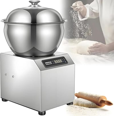 Elektrische Deegmachine - Kneedmachine Mixer - Deeg Maken - Dubbele Rotatie - 5/8 kg - Zilverkleurig