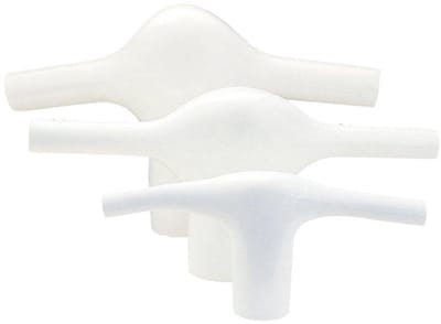 Plastimo Zalingeindstuk voor platte zaling - klein (4-6 mm) - wit per 2 stuks