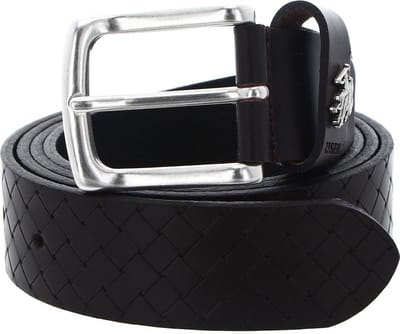 U.S. POLO ASSN. Riem Hitchcock Woven Belt W100 Dark Brown Donkerbruin