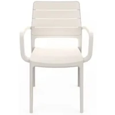Keter Tuinstoel Porto - Stapelbaar - Kunststof - Grijs - 56,5 X 53,5 X 82cm