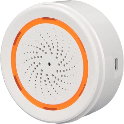 Slimme Sirene Alarm - App Gestuurd - Huis Beveiliging - 90dB Geluid Alert - 10x9x5 cm