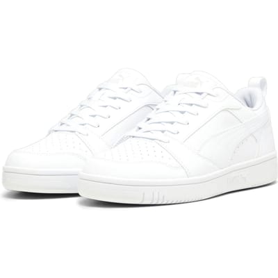 PUMA Rebound v6 Low Unisex Sneakers - PUMA White-Cool Light Gray