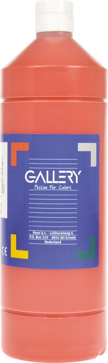 Gallery plakkaatverf | flacon van 1 l | donkerrood