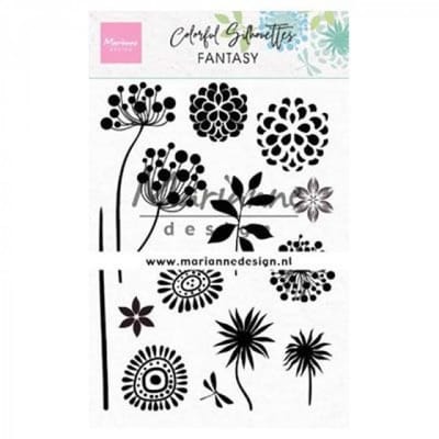 Stempel - Claer stamp - Marianne Design - colorful silhouette fantasy