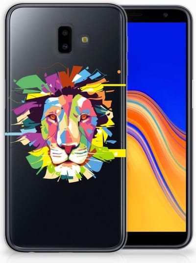 Samsung Galaxy J6 Plus (2018) Telefoonhoesje met Naam Lion Color