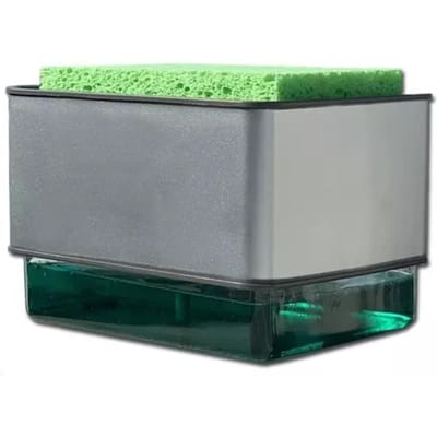 Afwasmiddel Dispenser ABS PS 300ML Druktype Automatische Vloeistofuitlaatdoos voor Doek Afwas gray
