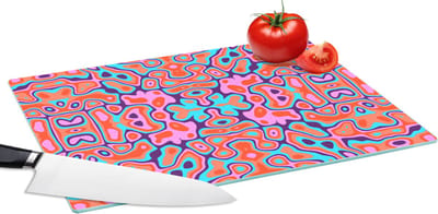 Glazen Snijplank - 39x28 - Patronen - Lavalamp - Abstract - Snijplanken Glas