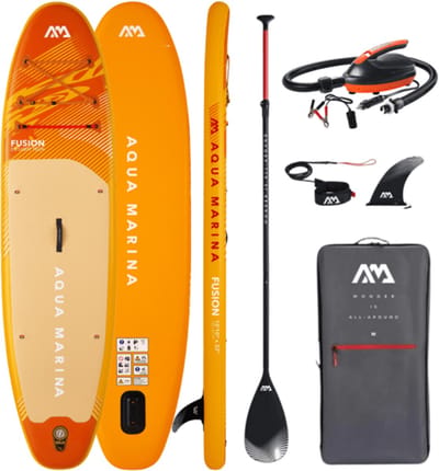 Aqua Marina Fusion 10'10 - Opblaasbare SUP Board Set met Elektrische Pomp - Allround SUP - Complete Set - Model 2026