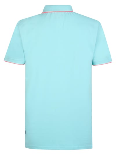 Petrol Industries Heren polo m-ros-pol003 5180 aqua