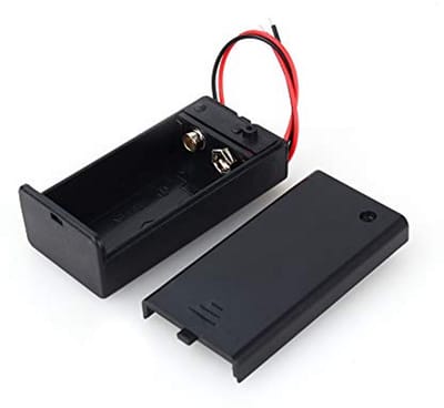 Dailygoody - Batterijhouder - 9V Batterijhouder met Schakelaar - Voor Elektronische Projecten - Draad en Schakelaar - Voor Hobby en DIY - Ideaal voo