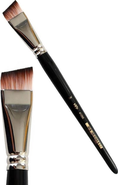 PartyXplosion Angular Brush - Kortharig 3/4 - 41295 -  - Schminkpenseel