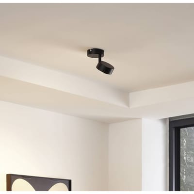 Lindby - buitenspot - 1licht - IJzer, kunststof, glas - H: 14 cm - GX53 - zwart mat