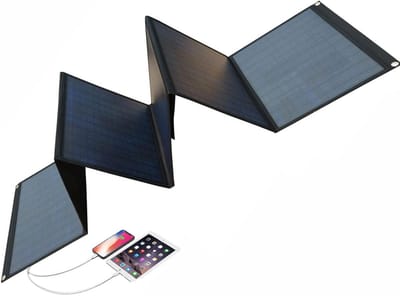 Opvouwbaar Zonnepaneel - Zonne Charger - Outdoor Energie - Hoge Conversie - 150W - Zwart