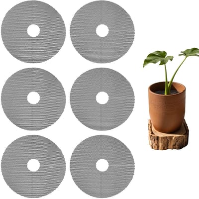 Dailygoods- Plantenpotroosters 6 Stuks - Snijbaar 30cm - Bodembedekking Knaagdieren - Bodembedekking Konijn - Bodembedekking Cavia - Duurzaam Polyethyleen