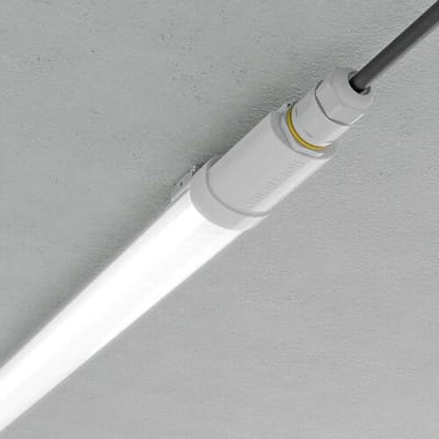 HOFTRONIC Set van 4 - R-Series Pro - LED TL-armatuur 60cm - IP65 waterdicht - 18 watt - 2520 lumen - 4000K - Koppelbaar - IK07 - Flikkervrij -