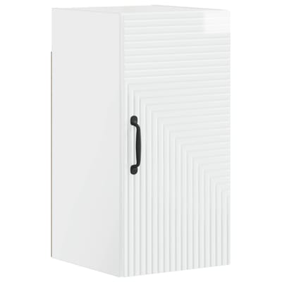 vidaXL - Badkamer - wandkast - HAARLEM - Hoogglans - Wit - 30 - x - 31 - x - 59 - cm