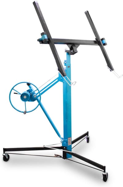 Bituxx Platenlift / Gipsplaatlift / Platenheffer - Blauw - 140 x 140 x 144 cm - Kunststof Wielen