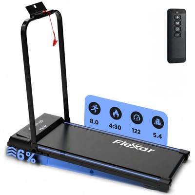 Flexar X2 Loopband Inklapbaar - 1-12 km/u - Wandelband met Hellingsfunctie - Treadmill - Incl. Bluetooth Speaker & FitShow App - Walking Pad voor Thuis