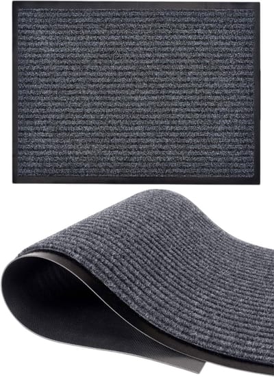 Deurmat - Droogloopmat - Schoonloopmat - Voor binnen en buiten - 60 x 40cm - Anti slip - Zwart - Luft - Vloermat - Doormat