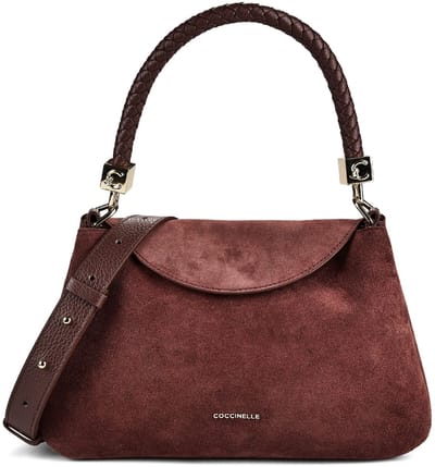 COCCINELLE Leren handtas schoudertas Tiggy Suede Bim Handbag Berry / Berry donkerpaars