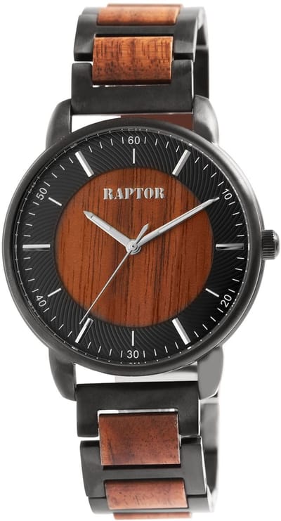 Raptor Herenhorloge Edelstahl Lias, mineraalglas