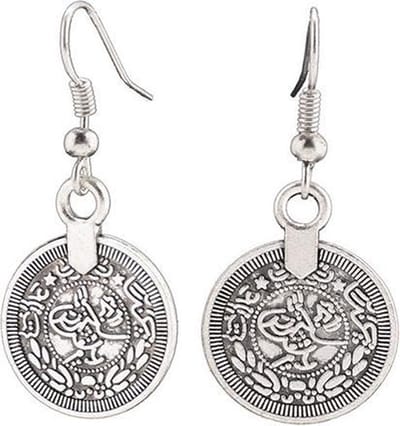 Fako Bijoux® - Oorbellen - Munt - Zilverkleurig